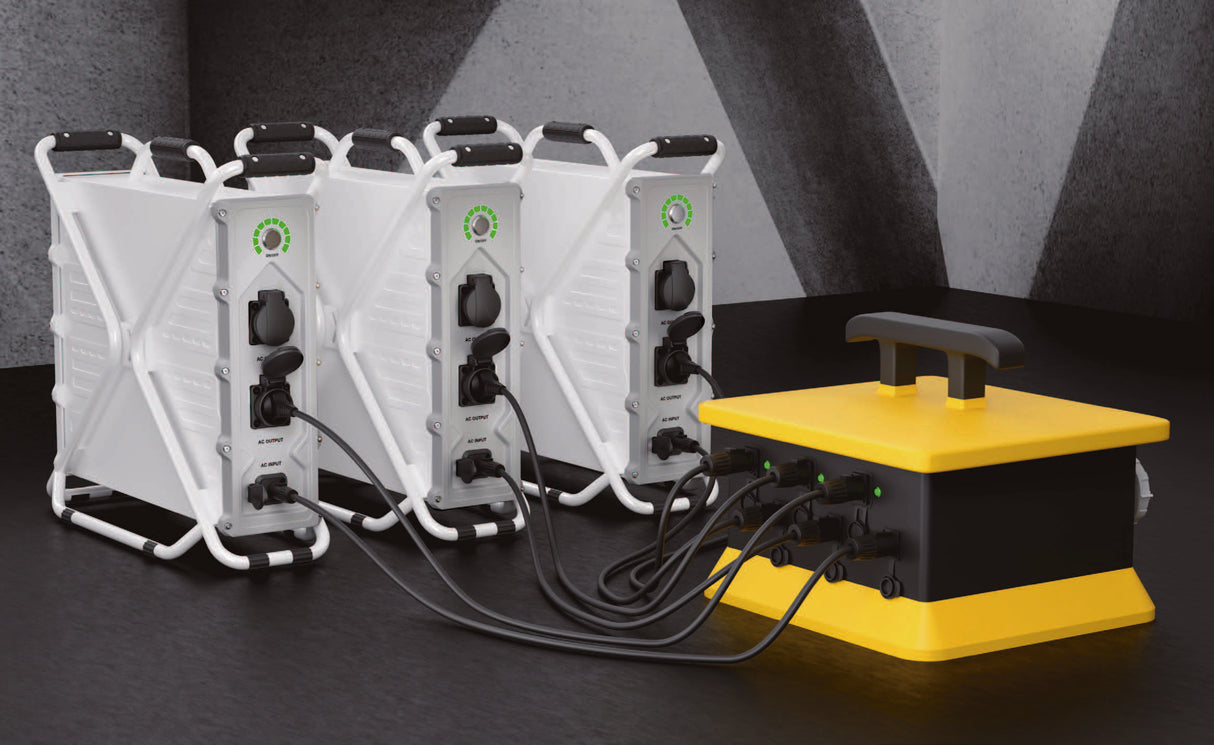 Bundle 3 x Mobiler Energiespeicher LYS PowerGiant 3600 + LYS Power PG3600-LINK