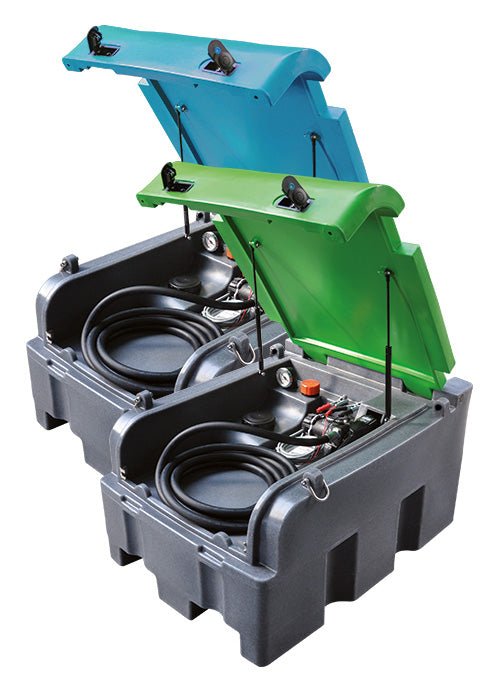 ZUWA Mobiltank FORTIS 400 l für Diesel, m.abschl.Deckel, Pumpe Panther 56 230V, autom.Zapfpistole, ohne ZW - SEV