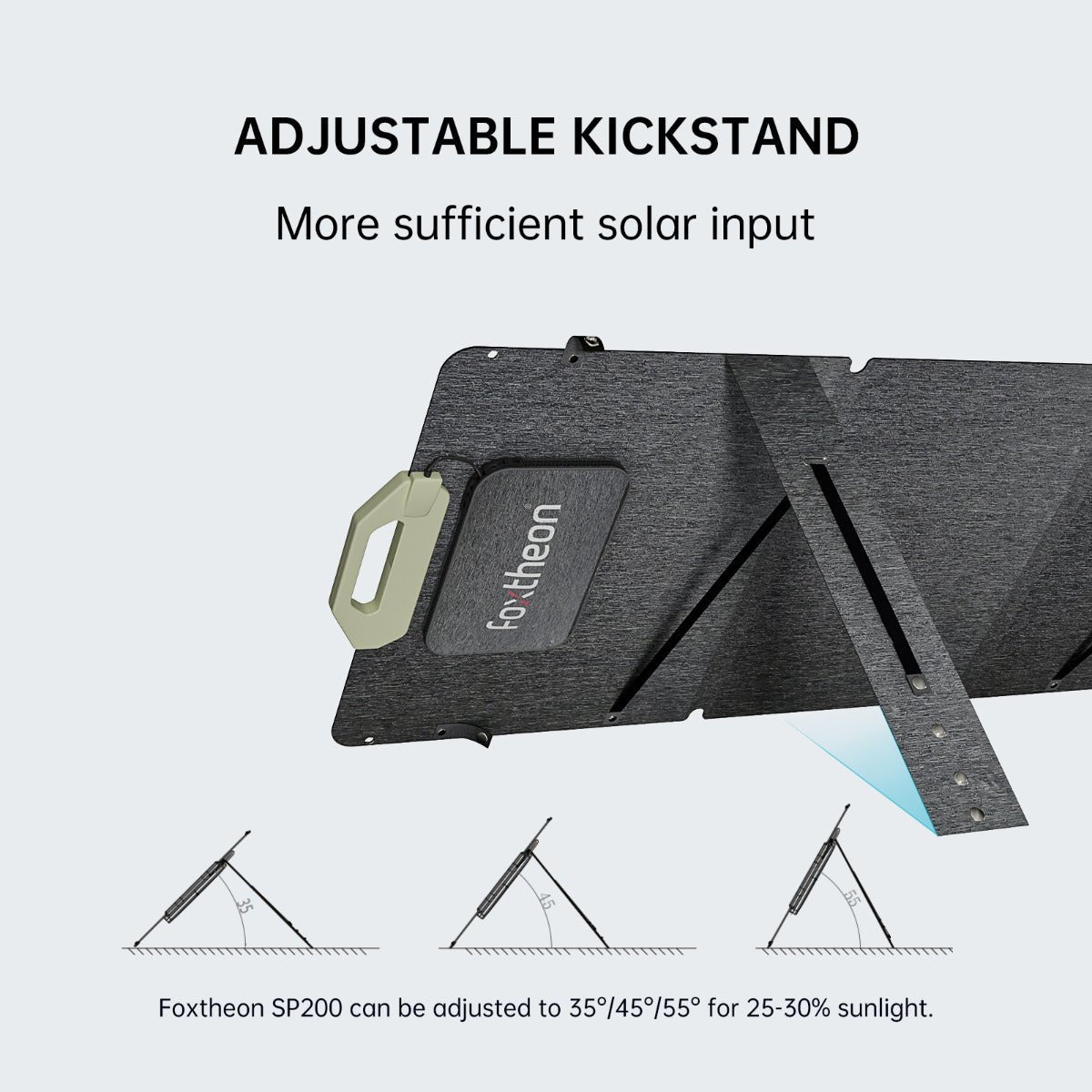 Tragbares Solarpanel Foxtheon SP200 - SEV