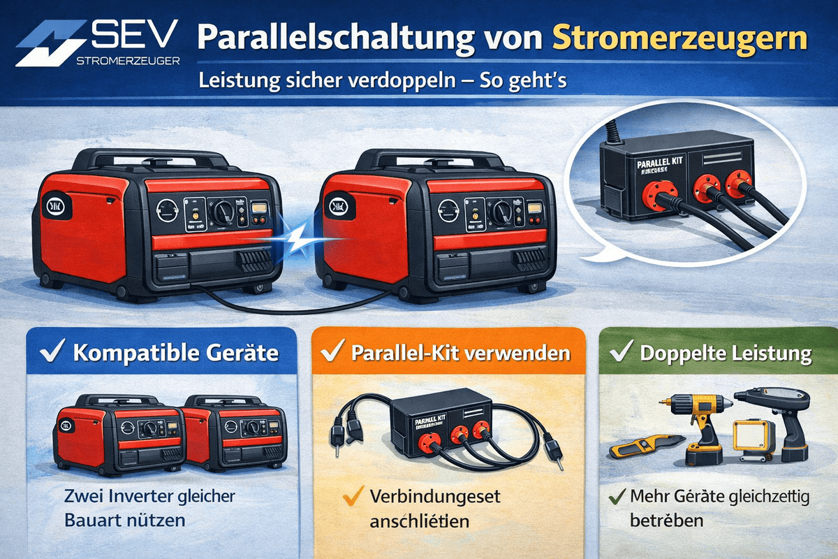 Parallel connection of power generators – SEV