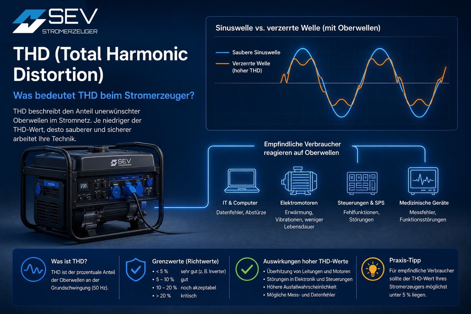 Was bedeutet THD (Total Harmonic Distortion)? - SEV