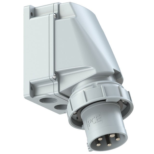 PCE CEE - Wandgerätestecker 400V 63A 5p 1h IP67 POWER TWIST - SEV