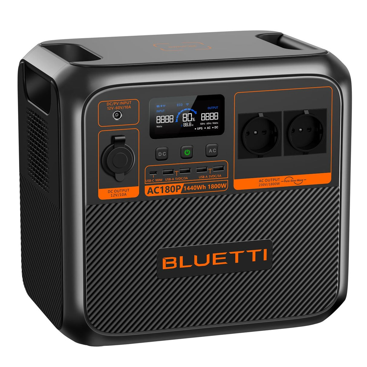 BLUETTI AC180P Tragbare Powerstation I 1800W 1440Wh - SEV