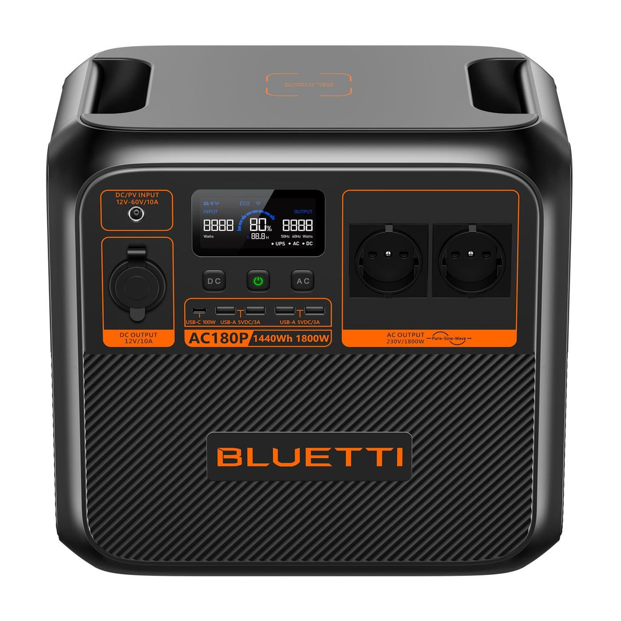 BLUETTI AC180P Tragbare Powerstation I 1800W 1440Wh - SEV