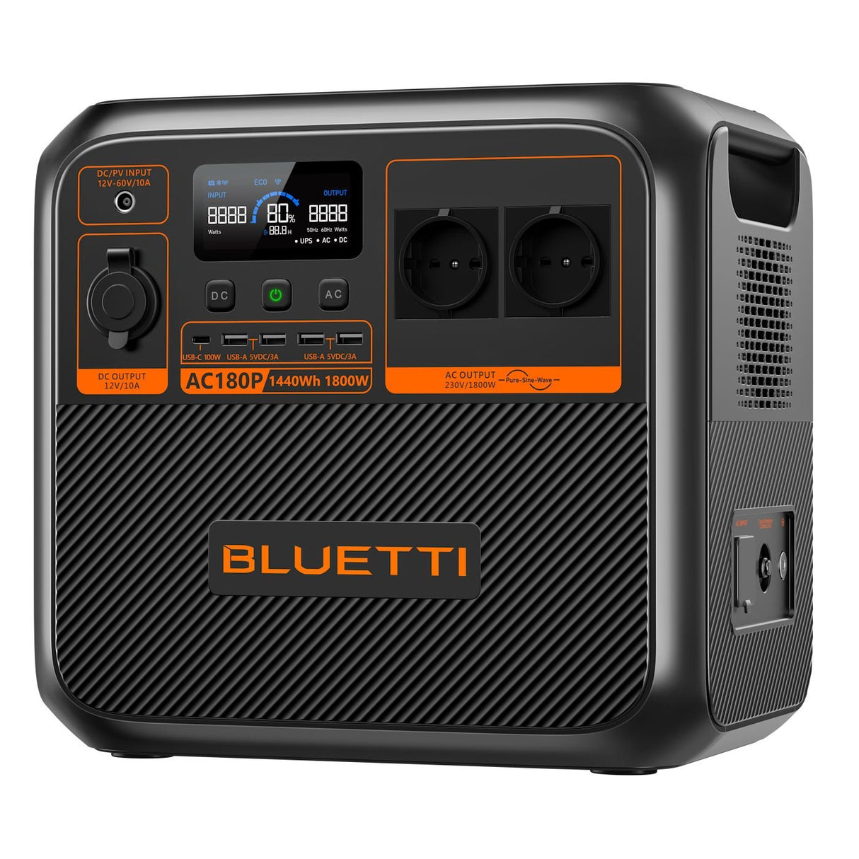 BLUETTI AC180P Tragbare Powerstation I 1800W 1440Wh - SEV
