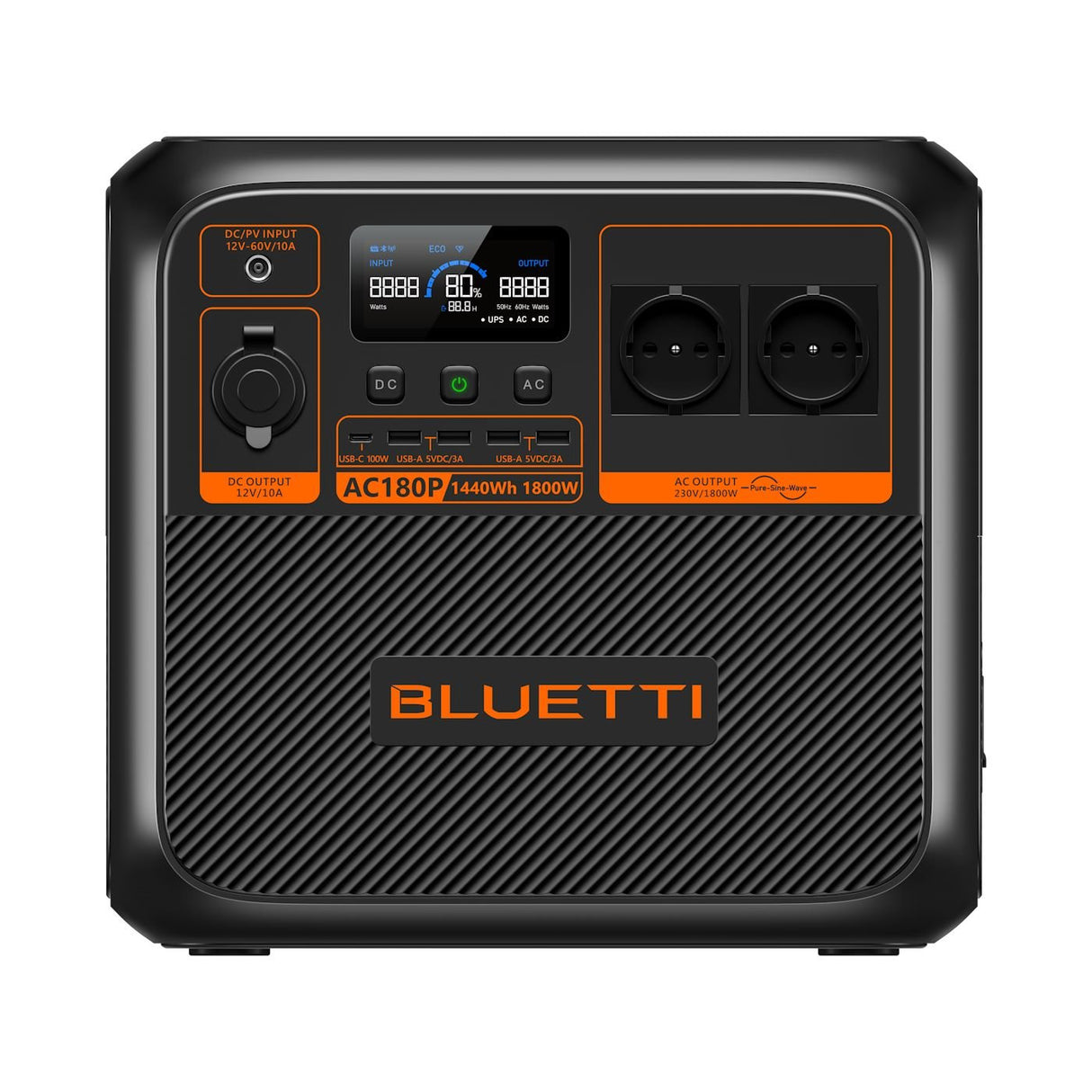 BLUETTI AC180P Tragbare Powerstation I 1800W 1440Wh - SEV