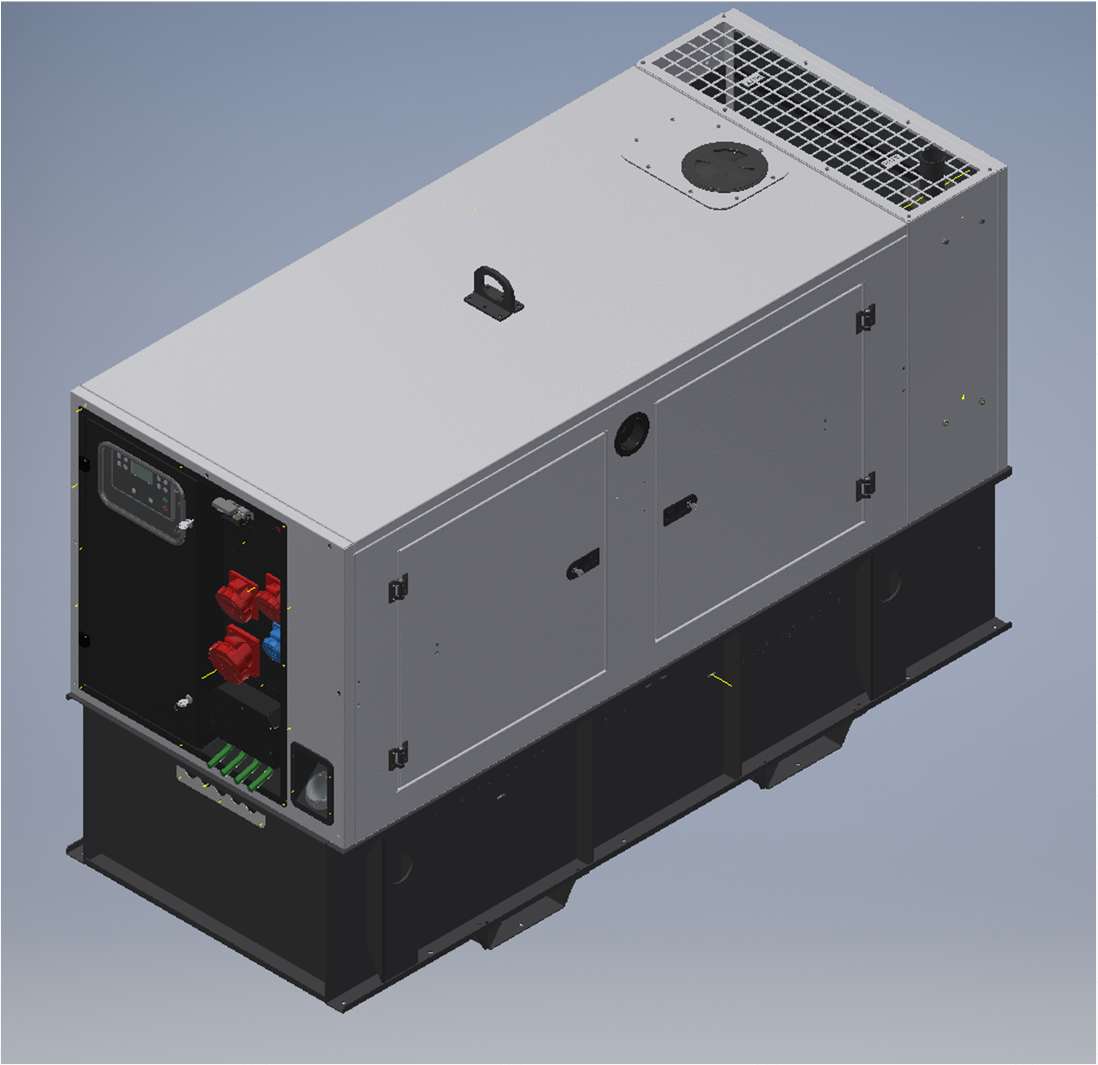 Stromerzeuger GENMAC STRONG-RENT G45DSS-M5 MECCALTE DGUV
