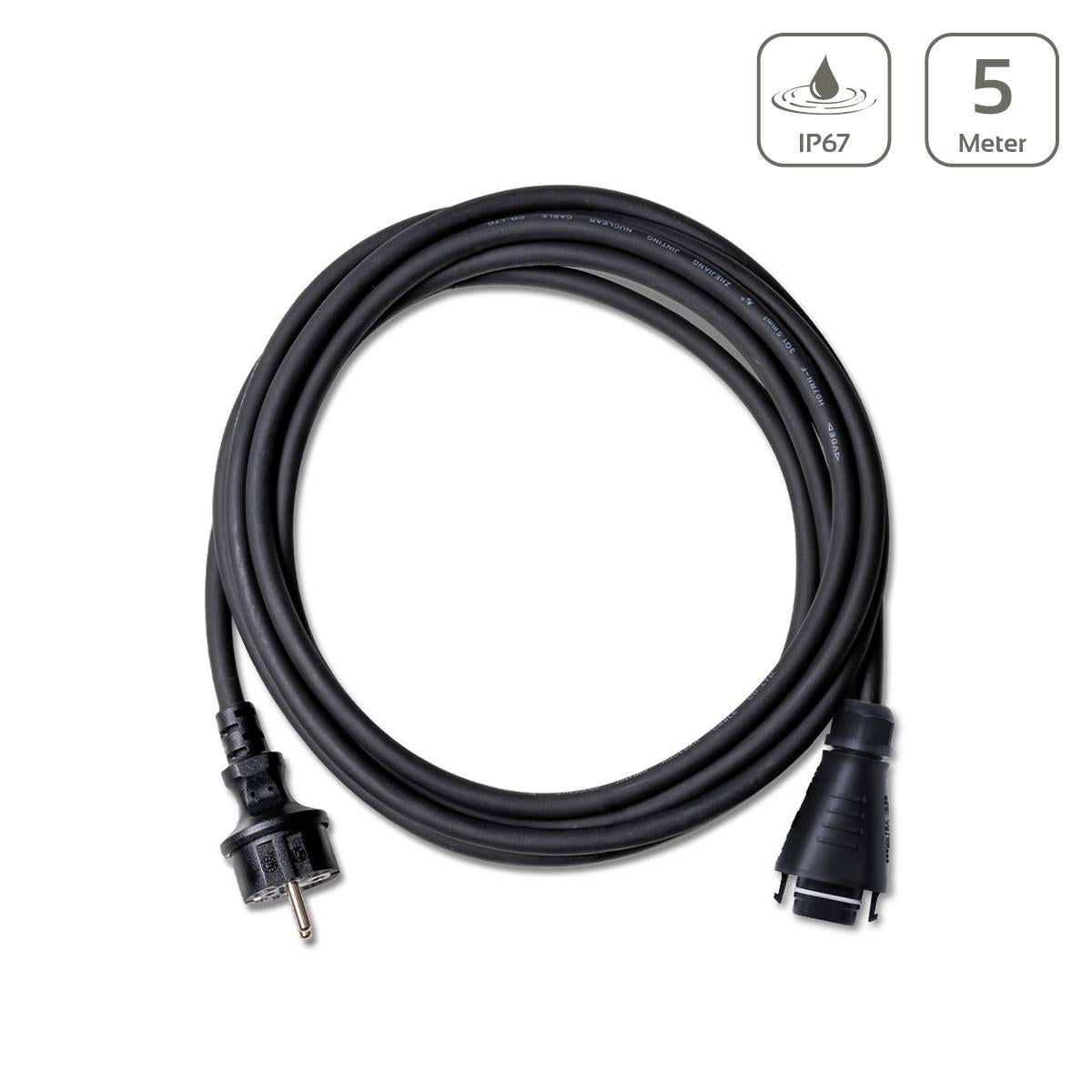 Hoymiles HMS Field Connector 5m cable BC05 plug to Schuko